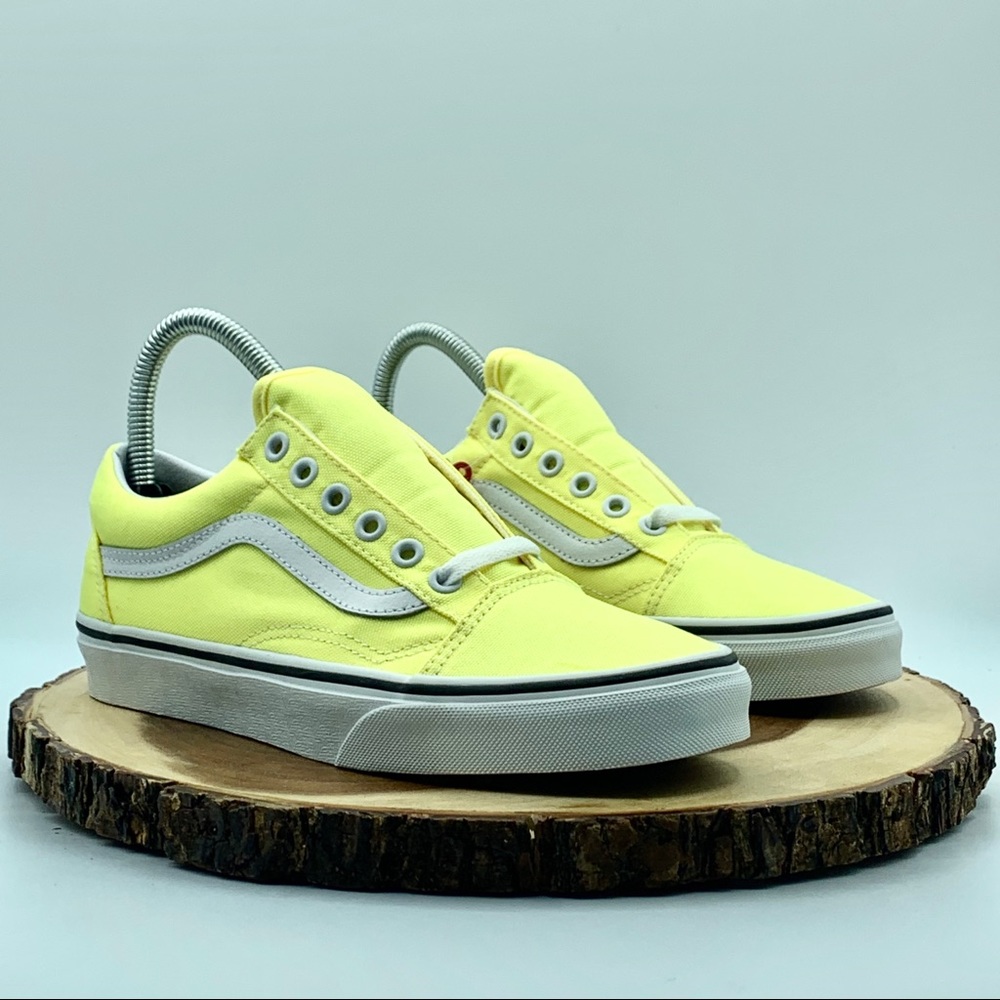 VANS Women’s Neon Yellow Old Skool Various Sizes - Picture 4 of 5